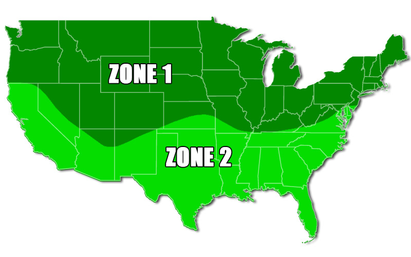 Grass Seed Planting Zones